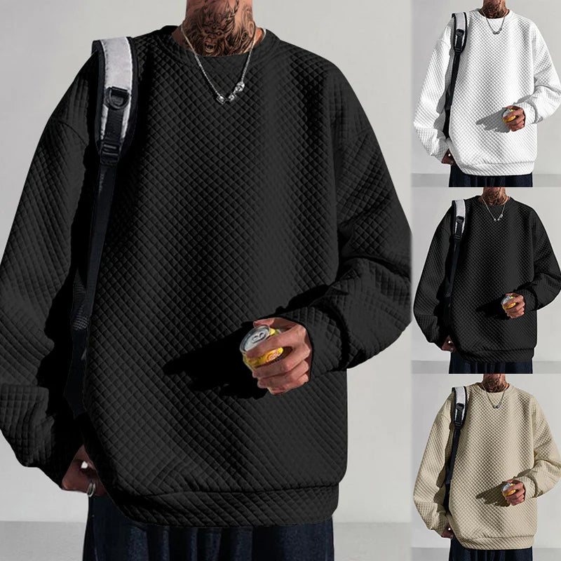 Men's small round-neck pullover
