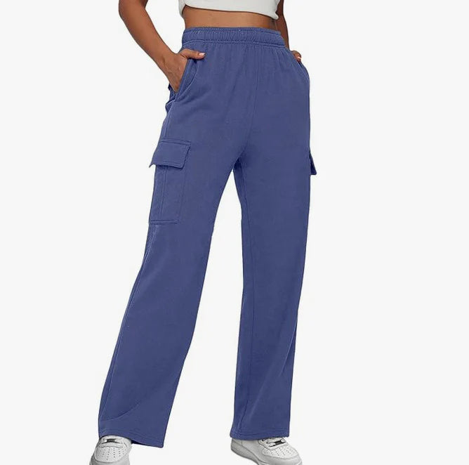 New Pocket Design Touch Work Pants Casual Pants For Women